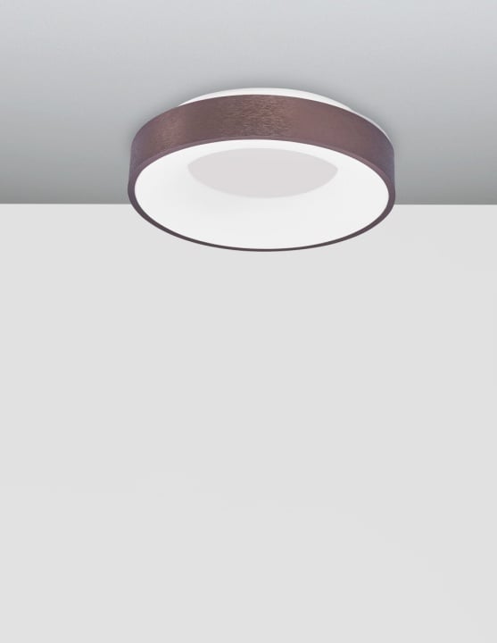 Plafoniera Rando Thin Brushed Coffee Ø38 x H 9 cm - Img 3