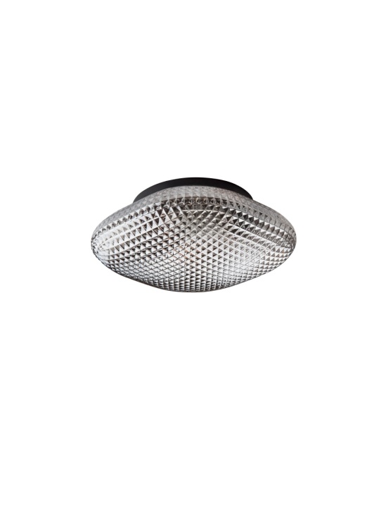 Plafoniera Sens Crom / Negru Ø25 x H 11 cm - Img 2
