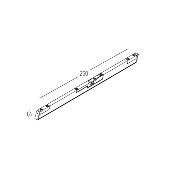 Proiector LINIAR LED pentru sina magnetica 5mm Minima - 4W, 3000K, Negru mat - Img 4