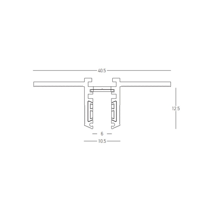 Sina magnetica trimless 6mm Ultra Slim Momentum - 1m Negru - Img 3