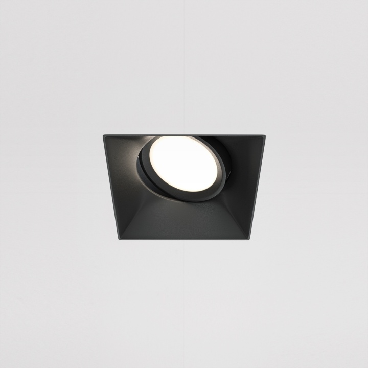 Spot incastrat Dot - L 11.2 x l 9 cm, Negru, GU10 - Img 2