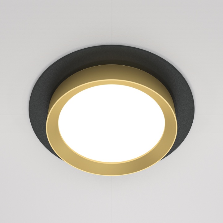 Spot incastrat Hoop - Ø 11 cm, Negru, GX53 - Img 3