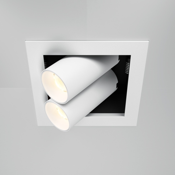 Spot incastrat Magnum - L 11.2 x l 11.2 cm, 3000K, Alb - Img 2