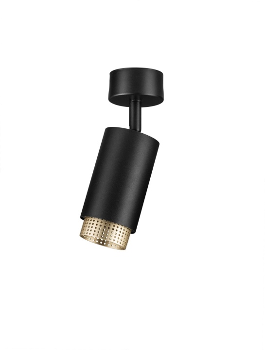 Spot Nessi Negru / Auriu Ø6 x H 18,8 cm - Img 2