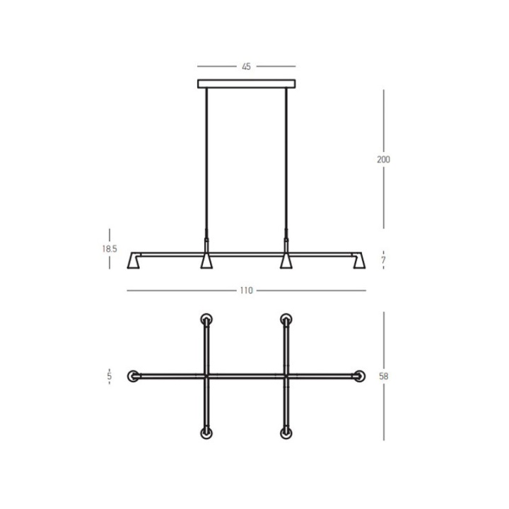 Veioză Linor 2693 LED 36W 2700K/3000K – negru texturat - Img 4