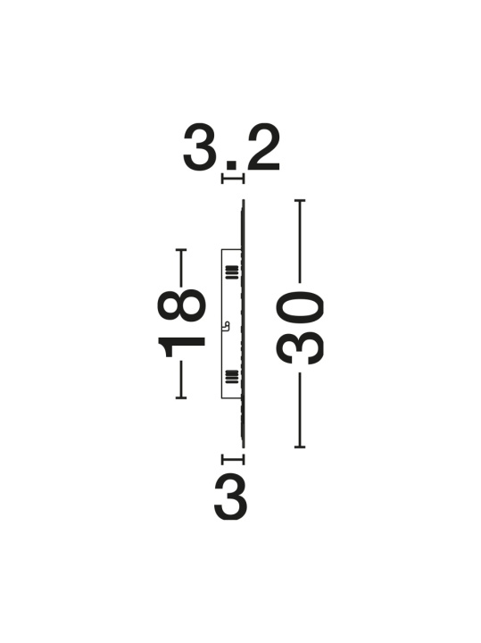 Aplica Cyrcle Alb Ø30 x 3,2 cm - Img 2