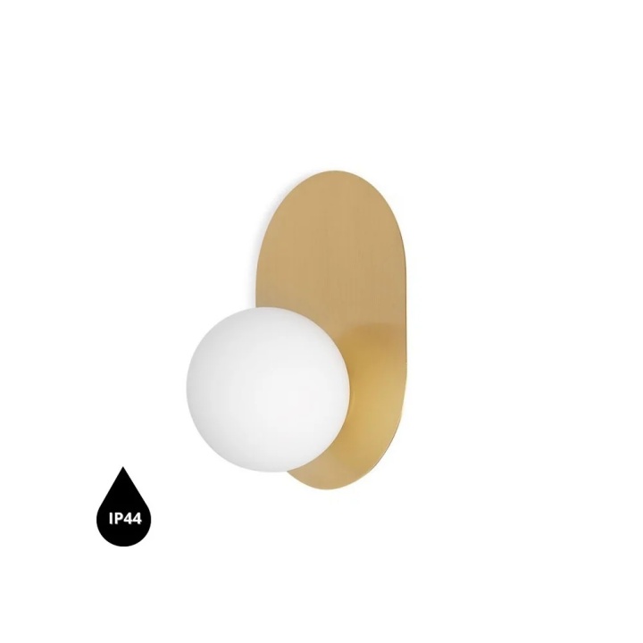 Aplică de perete HANEA brass IP44, auriu - Img 3