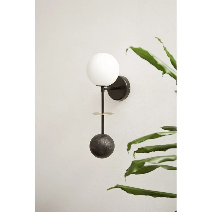 Aplică de perete OIO B black with a brass element, negru / auriu - Img 2
