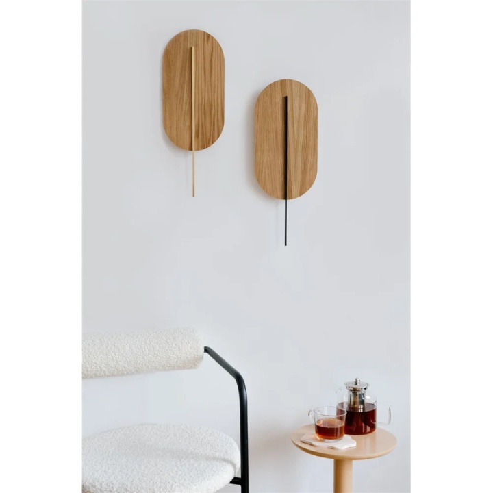 Aplică de perete ROKKE WOOD wooden / wall with white detailing, alb - Img 2