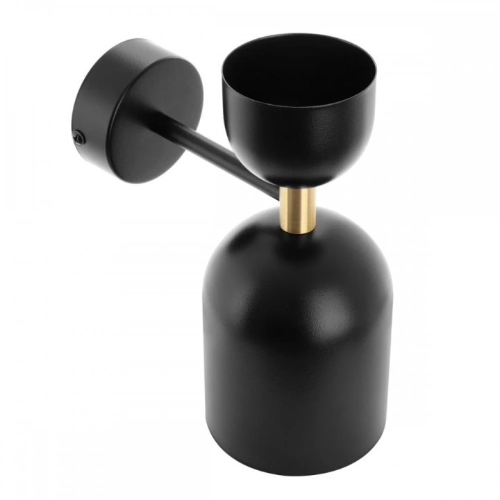 Aplică de perete SUPURU W black adjustable with brass tube, negru / auriu - Img 4