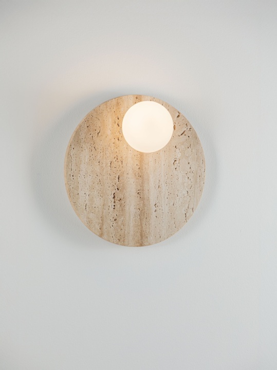 Aplica Ovee Natural / Opal Ø30 x 14 cm - Img 5