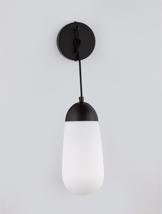 Aplica perete decorativa Blaky Opal / Negru 13 x 15,5 x 46 cm - Img 3