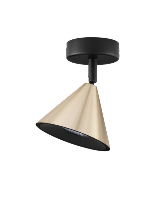 Aplica perete decorativa Conico Auriu / Negru Ø11,6 x H 15 cm - Img 3