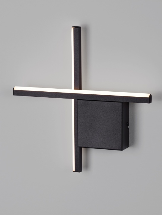 Aplica perete decorativa Cross Negru 30 x 4 x 30 cm - Img 3