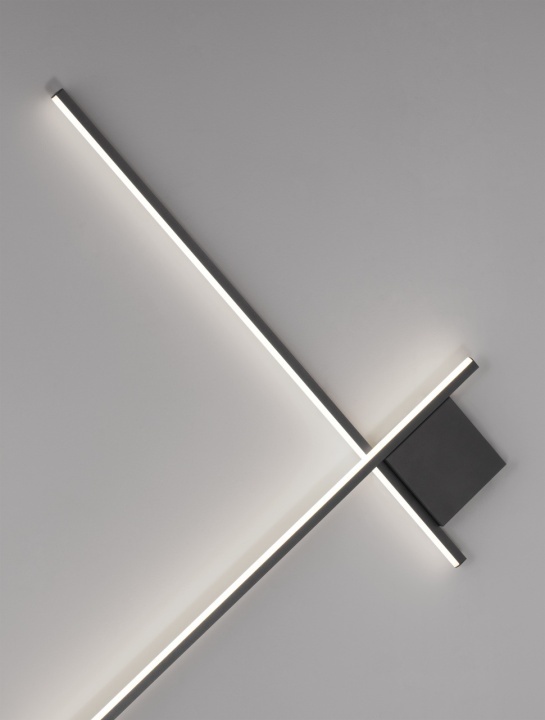 Aplica perete decorativa Cross Negru 80 x 4 x 80 cm - Img 3