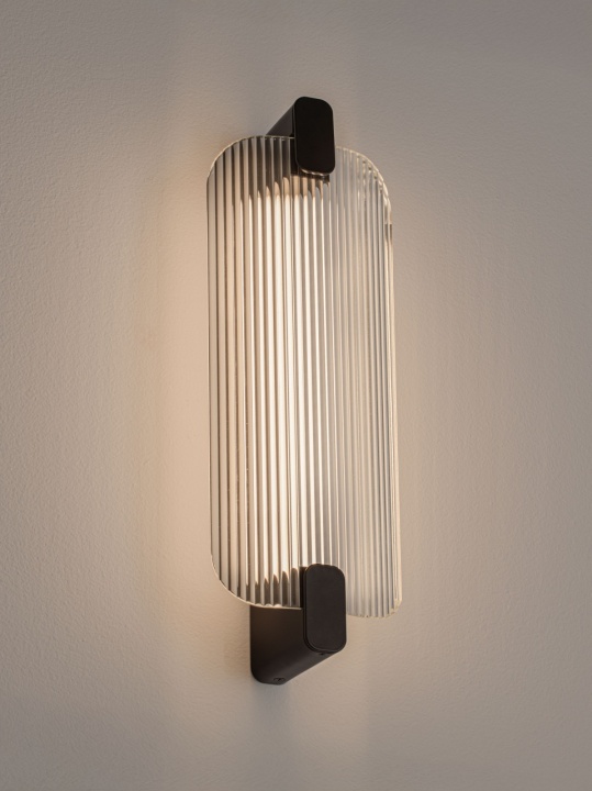 Aplica perete decorativa Emery Negru / Transparent 14,3 x 8,8 x 40,5 cm - Img 2