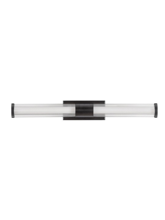 Aplica perete pentru baie Alto Negru / Transparent 43 x 10 x 6,4 cm - Img 2