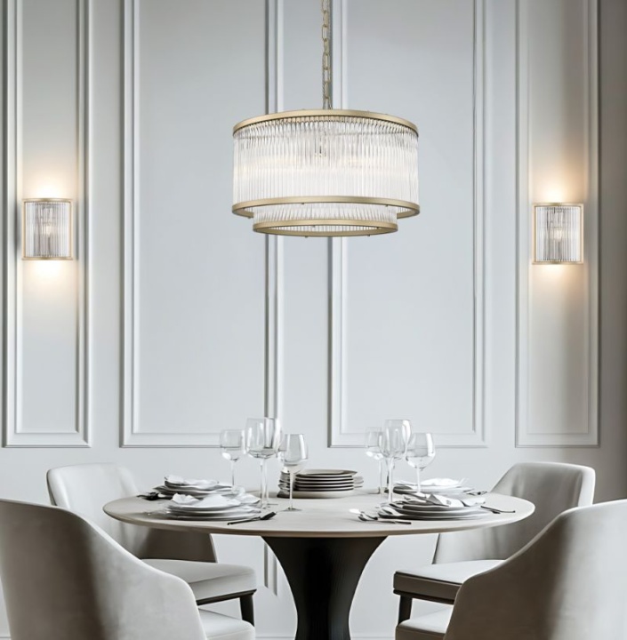 Candelabru Karolina - Auriu / Transparent - Img 3