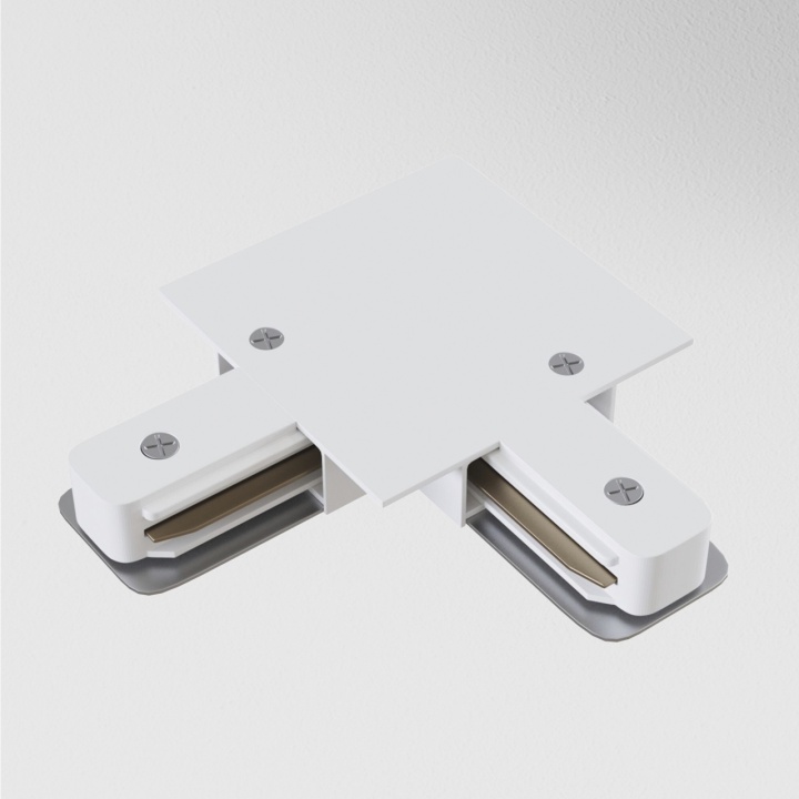 Conector colt sina incastrata cu proiectoare Unity - Alb - Img 2