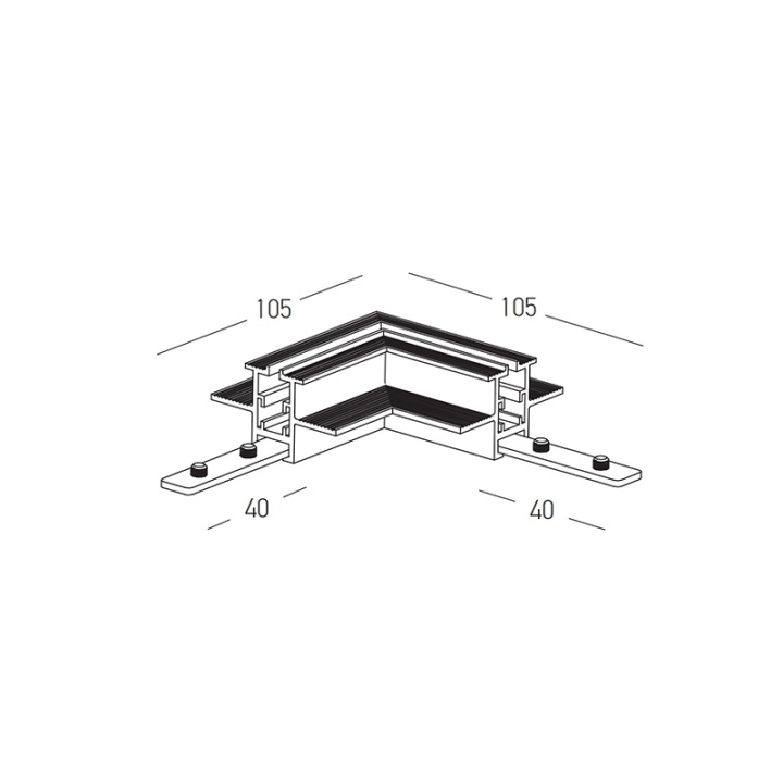 Conector colt trimless sina magnetica 3mm Micro - 3mm, Alb - Img 3