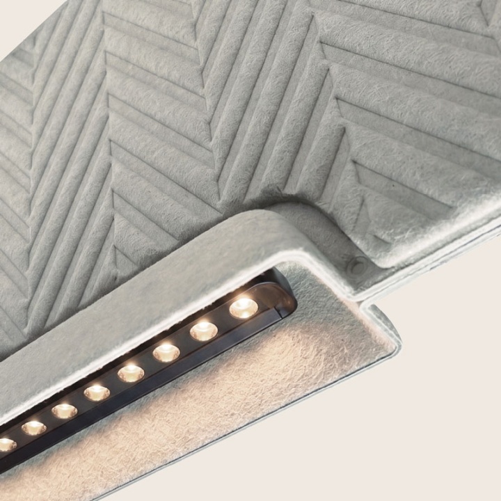 Corp de iluminat acustic Echo 2679 LED 26W 3000K – gri deschis panou acustic - Img 3