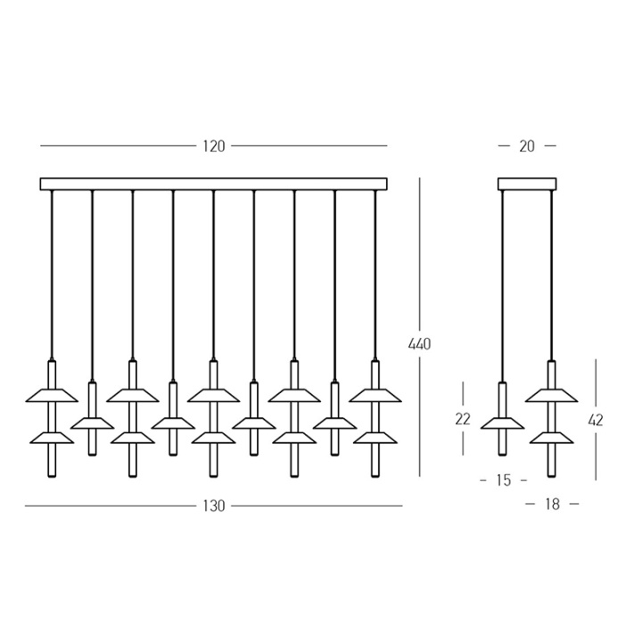 Corp de iluminat liniar Stala 26126 LED 42W 2700K/3000K – transparent sticlă - Img 3