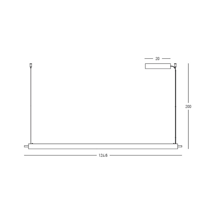 Corp de iluminat suspendat Aurelia Tubo LED 3000K - Brushed Coffee - Img 3