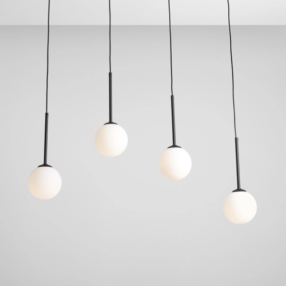 Corp de iluminat suspendat Bosso 100 cm 4xE14 - Negru - Img 3