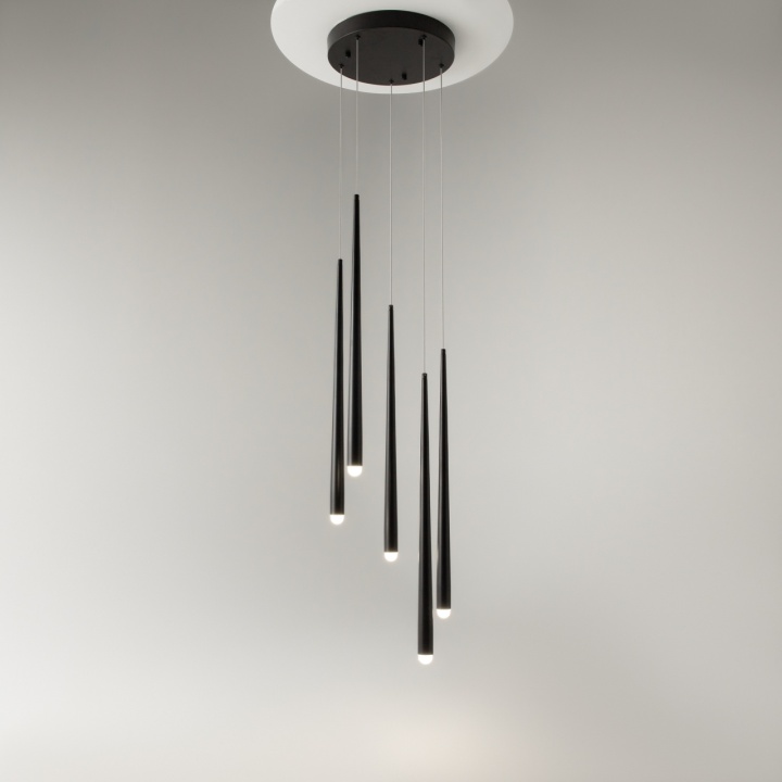 Corp de iluminat suspendat Cascade Ø 32 cm - Negru - Img 2