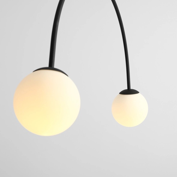 Corp de iluminat suspendat Lea 84 cm 2xE14 - Negru - Img 4
