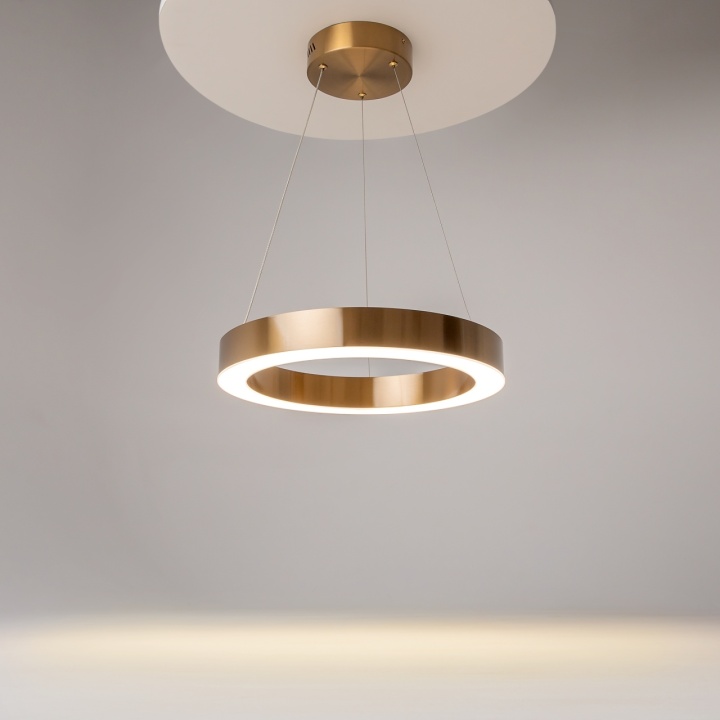 Corp de iluminat suspendat Saturno Ø 40 cm 3500K - Auriu - Img 2