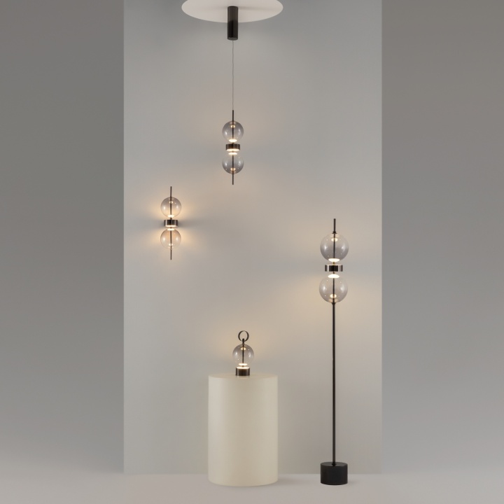 Lampa de masa Double Moon Ø 12 cm 3000K - Negru - Img 3