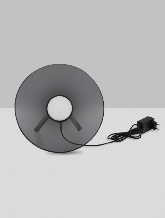 Lampa de masa Esti Smokey / Nikel Ø32 x 20 cm - Img 3