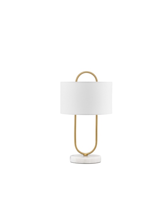 Lampa de masa Milena Auriu / Alb Ø33 x H 58 cm - Img 2
