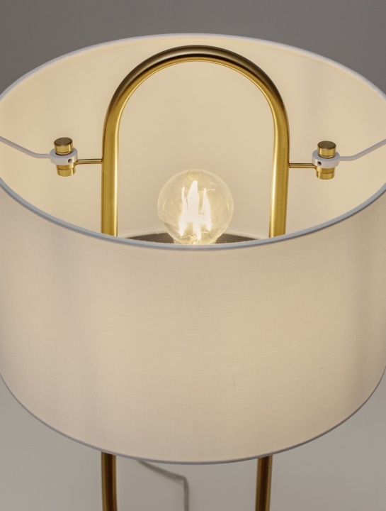 Lampa de masa Milena Auriu / Alb Ø33 x H 58 cm - Img 5