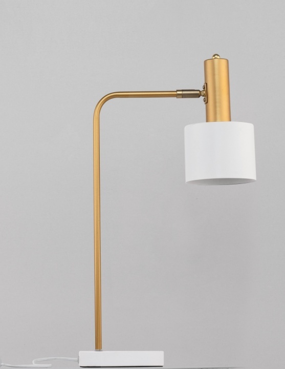 Lampa masa / veioza Paz Auriu / Alb Ø12,5 x H 60 cm - Img 3