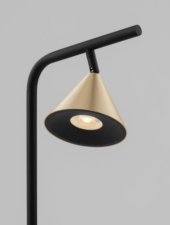 Lampadar Conico Auriu / Negru 31 x 23 x 135 cm - Img 5