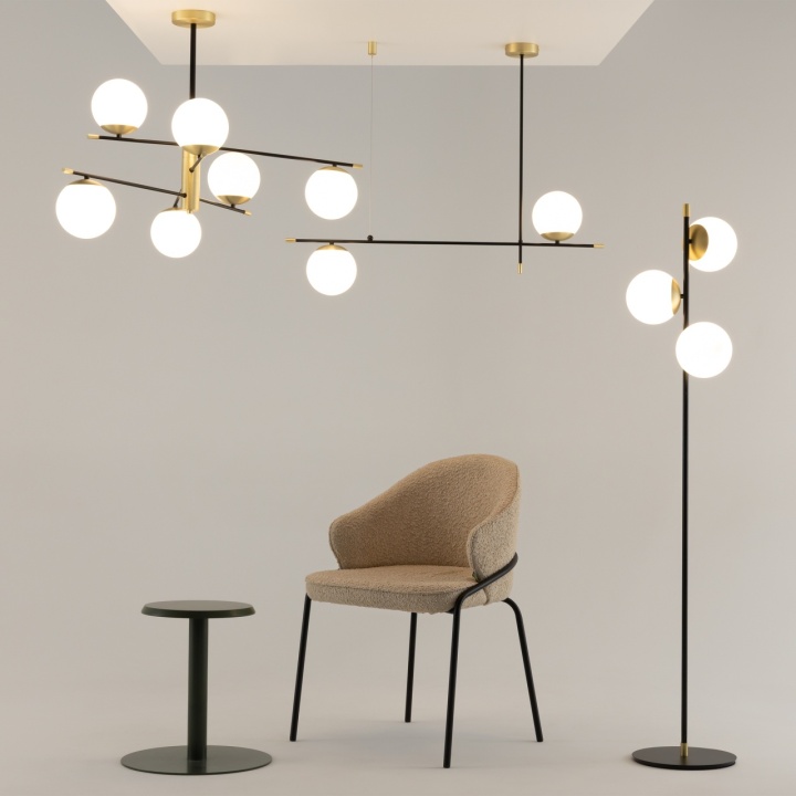 Lampadar Nostalgia H 150 cm E14 - Negru - Img 3