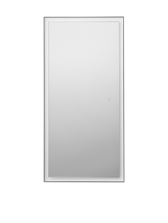 Oglinda cu iluminare Adon Negru / Alb 75 x 4 x 150 cm - Img 3