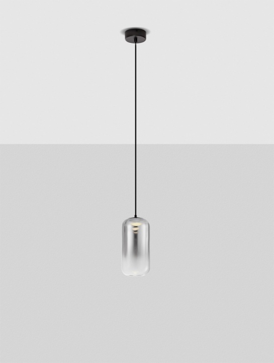 Pendul Aelia Gradient Smokey / Negru Ø10 x H 150 cm - Img 4