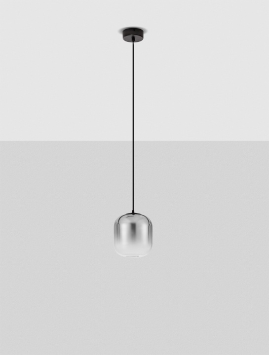 Pendul Aelia Gradient Smokey / Negru Ø14 x H 150 cm - Img 3