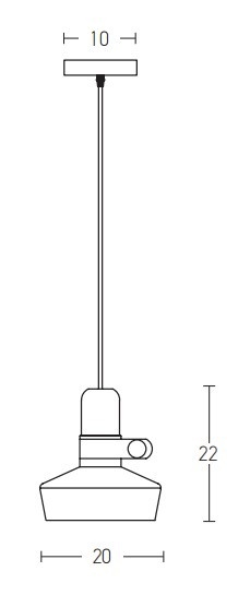 Pendul Aria 1xE27 - Alb mat - Img 2