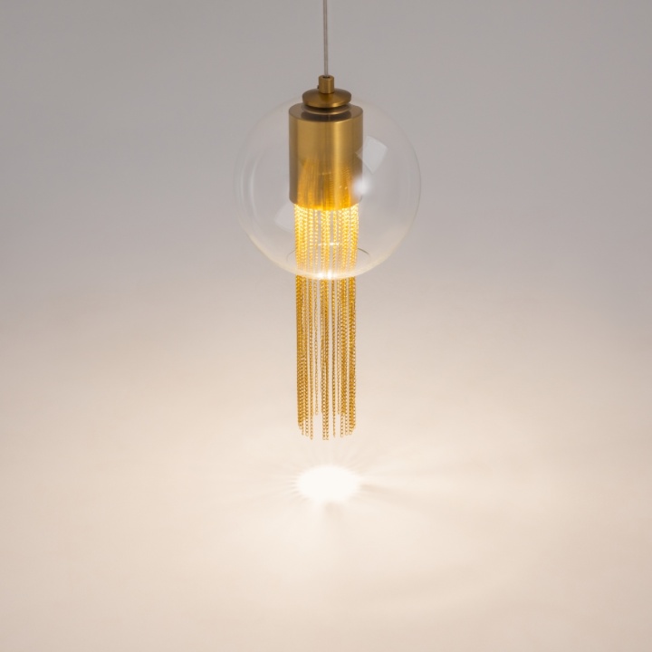 Pendul Flusso Ø 20 cm GU10 - Auriu - Img 4