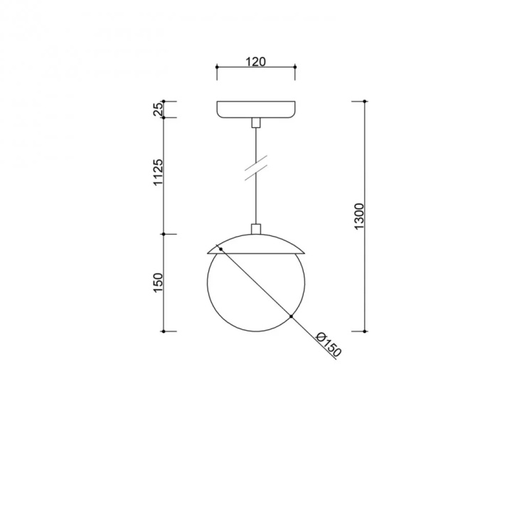 Pendul KUUL F white IP44, alb - Img 4