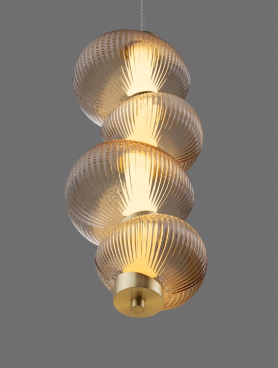 Pendul Leda Chihlimbar / Auriu Ø16 x H 251 cm - Img 5
