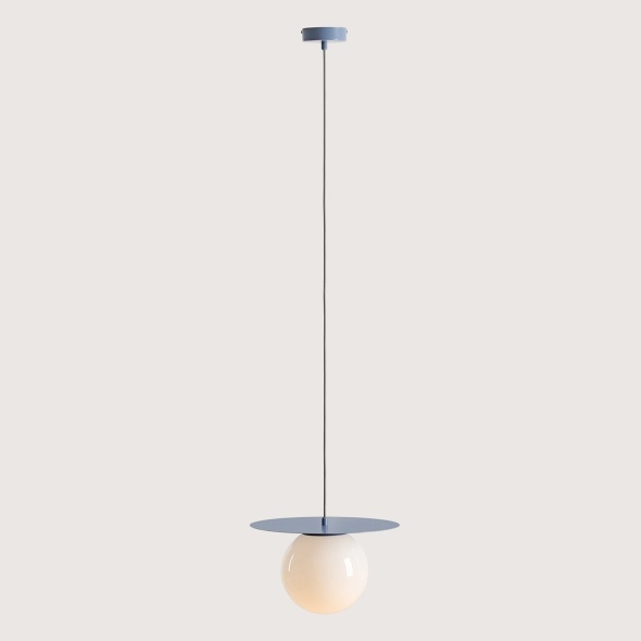 Pendul Loop 34 cm 1xE27 - Albastru prăfuit - Img 2