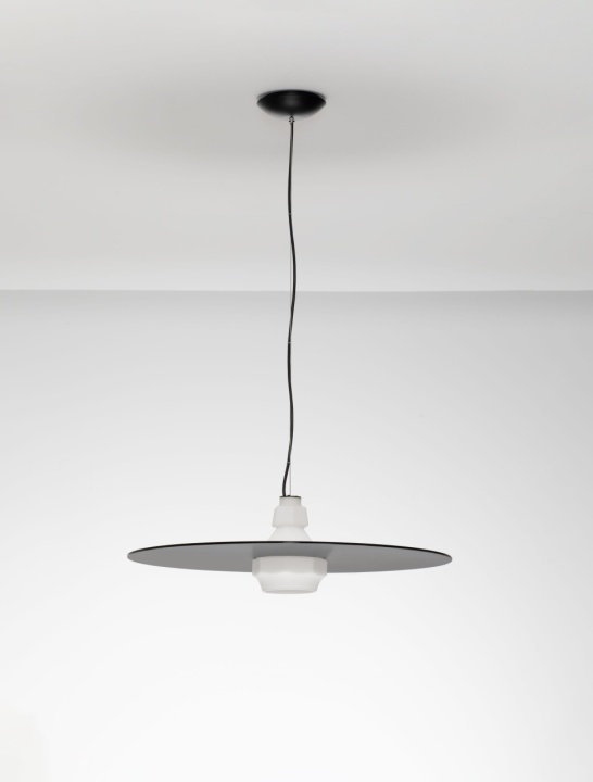 Pendul Lora Smokey, Milky / Negru Ø60 x H 180 cm - Img 3
