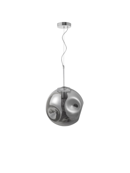 Pendul Mayan Gri / Crom Ø30 x H 120 cm - Img 2