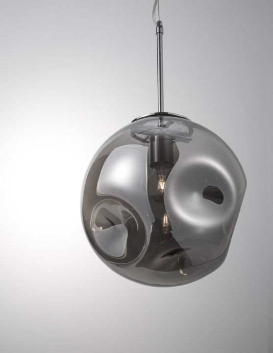 Pendul Mayan Gri / Crom Ø30 x H 120 cm - Img 4