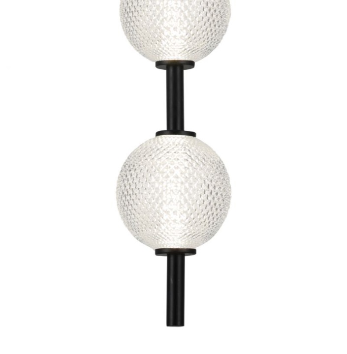 Pendul suspendat Abeona - Negru / Transparent - Img 2